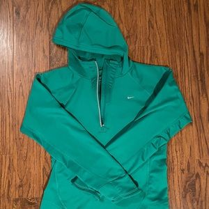 Nike Dri-fit running pullover zip hoodie